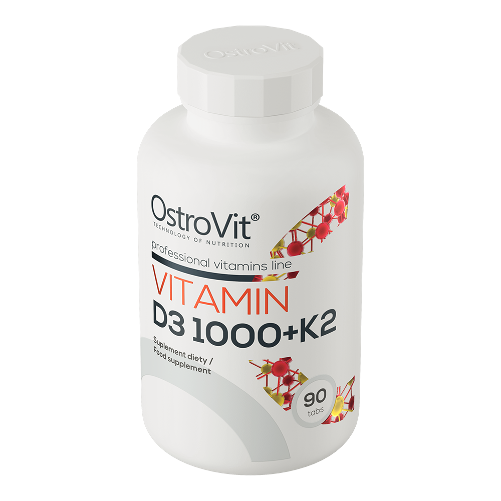 OstroVit Витамин D3 1000 МЕ + K2 90 таблеток
